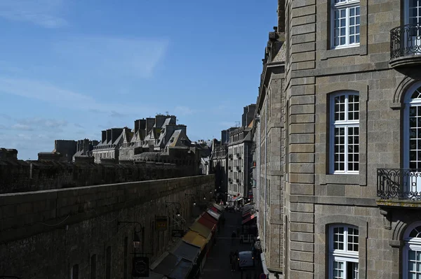 Miasto Saint Malo Jego Mury Obronne — Zdjęcie stockowe