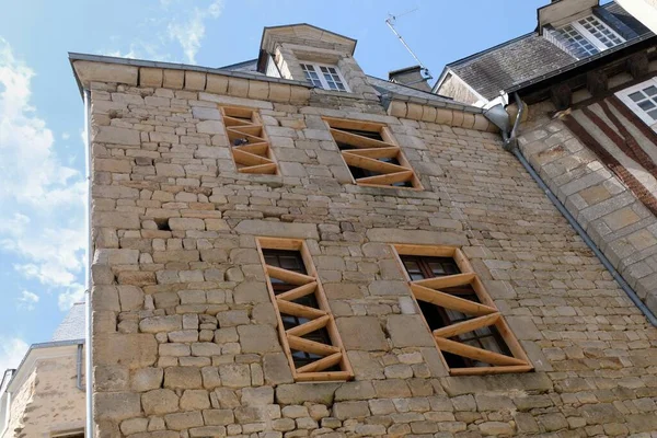 Stone House Being Renovated Town Vannes Brittany — Stock Photo, Image