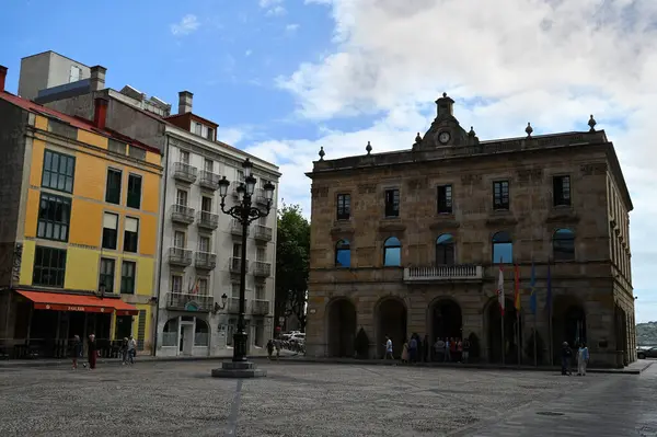 Ayuntamiento Gijón Plaza Mayor — Foto de Stock