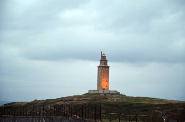 İspanya 'daki La Coruna' dan Herkül Kulesi