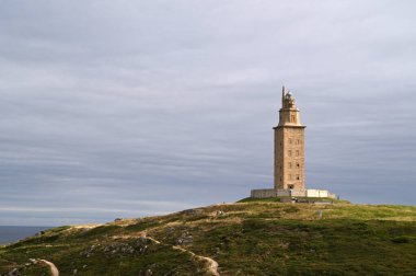 İspanya 'daki La Coruna' dan Herkül Kulesi