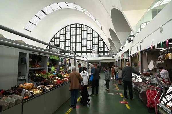 Kunden Auf Dem Markt Von San Agustin Coruna — Stockfoto