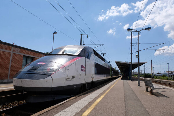 TGV at Vannes train station in Brittany
