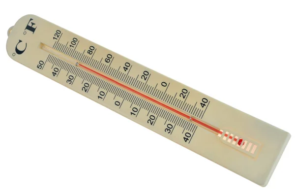 Mercury Thermometer Close White Background — Stockfoto