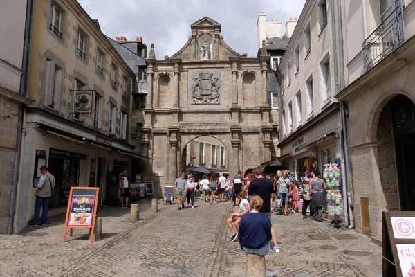 La Porte Prison in the city center of Vannes in Brittany with its shops