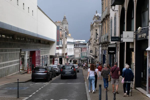 Rue Mene City Center City Vannes Brittany Its Shops — Stok fotoğraf