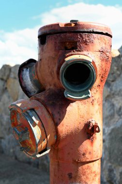 Fransız yangın musluğuna yakın plan.