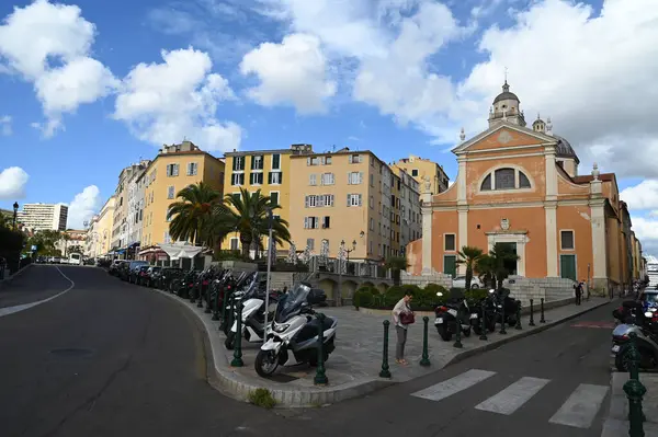 Katedra Notre Dame Assomption Lub Katedra Santa Maria Assunta Ajaccio — Zdjęcie stockowe