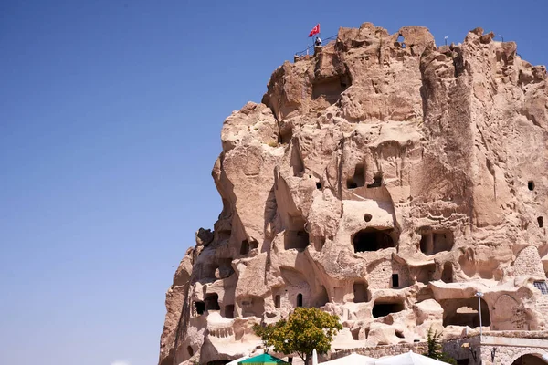 Capadócia Anatólia Turquia Vista Aérea Parque Nacional Goreme Formações Rochosas — Fotografia de Stock