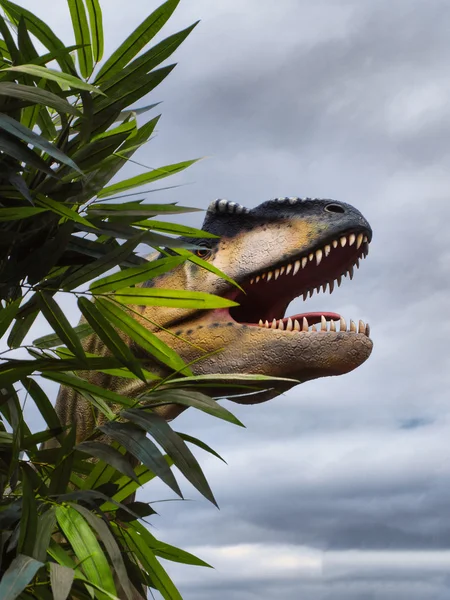 하늘에 Allosaurus — 스톡 사진