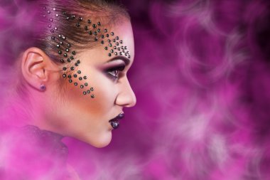 Elegance erkek Studio ile çok renkli duman