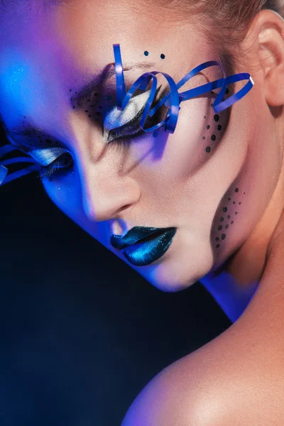 Beauty woman with creative make up — Stock Photo, Image