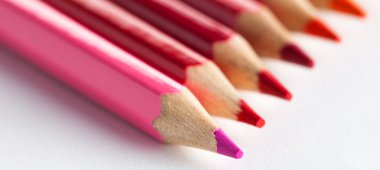 çok renkli kalemler fotoğrafı kapatın