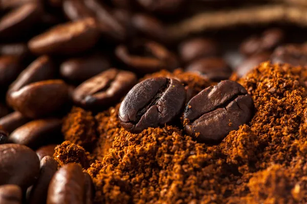 Close up picture of coffee beans — Stock Photo, Image