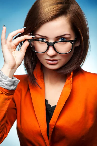 Gorgeous business woman in studio — Stock Photo, Image