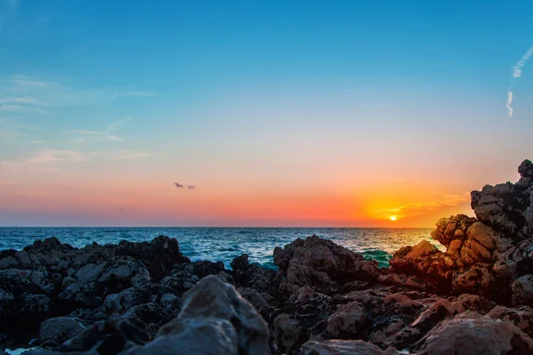 Fotografie z východu slunce na moři — Stock fotografie