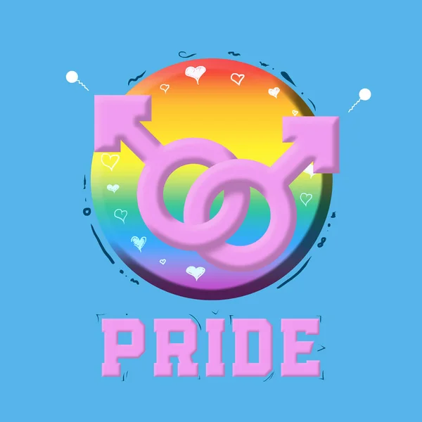 Arco Íris Sinalizam Bandeira Comunidade Lgbt Amor Gay — Fotografia de Stock