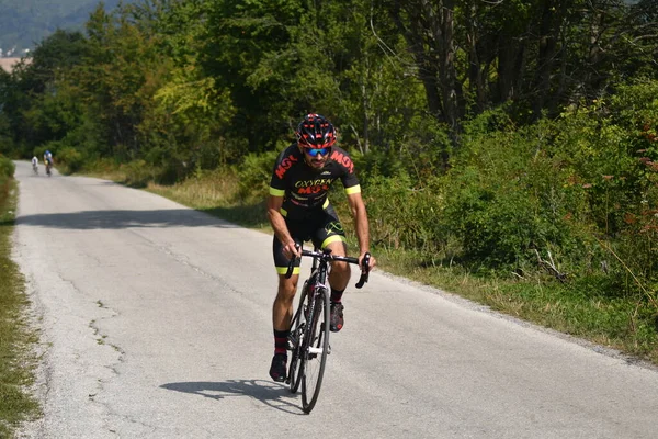 Mavrovo Macedonia September 2020 Time Trial Bicycle Race Took Place — Stock Photo, Image