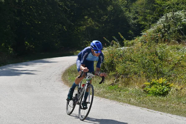 Mavrovo Macedonia September 2020 Time Trial Bicycle Race Took Place — Stock Photo, Image
