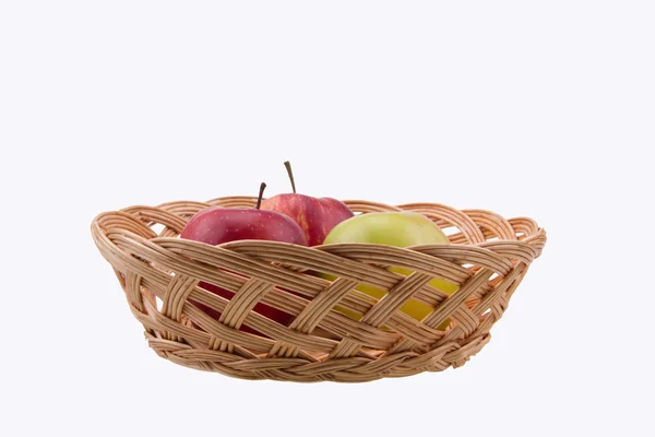 Cam vazo içinde elmalar