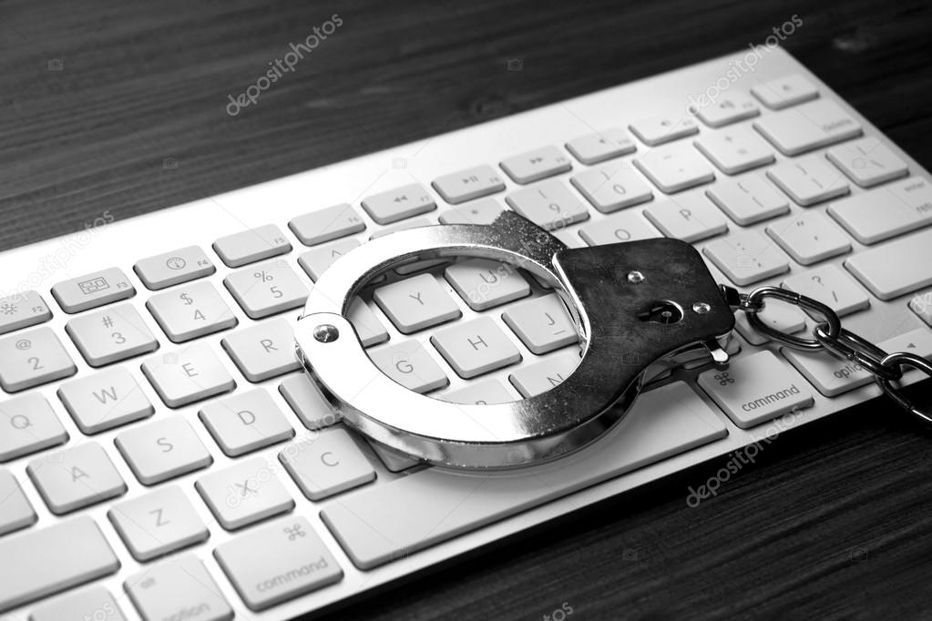Keyboard with handcuffs