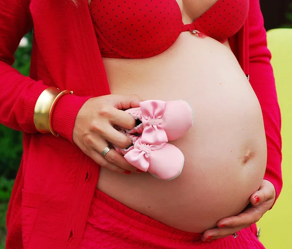 妊娠中の母親 — ストック写真