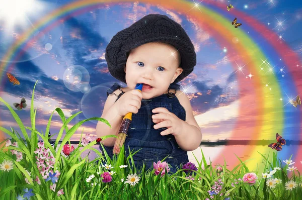 Small cute child — Stock Photo, Image