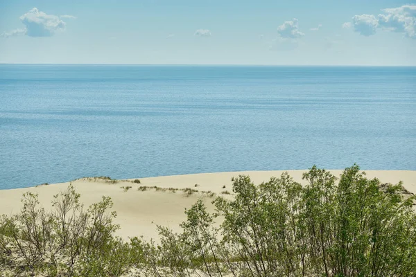 Az orosz homokdűnék rész a Kur-földnyelv. Kalinyingrád region, Oroszország — Stock Fotó