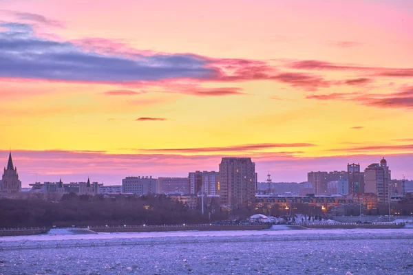 Blagoveshchensk Russland 2021 Blick Auf Die Chinesische Stadt Heihe Vom — Stockfoto