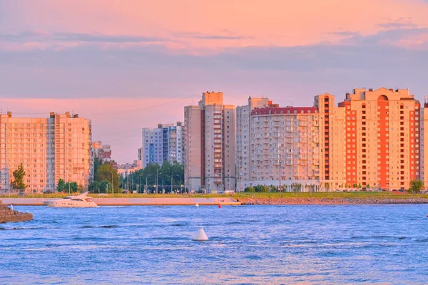 Санкт Петербург Росія Джун 2021 Нові Будинки Районі Невської Затоки — стокове фото