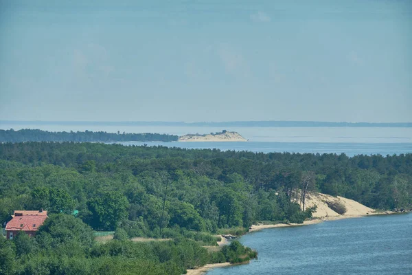 Kum tepeleri Rus Curonian Spit bölüm. Kaliningrad bölgesi, Rusya Federasyonu