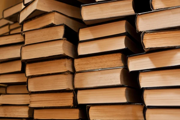 Many stacks of vintage books — Stock Photo, Image