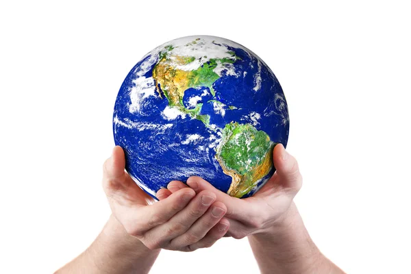 Hands holding world environment — Stock Photo, Image