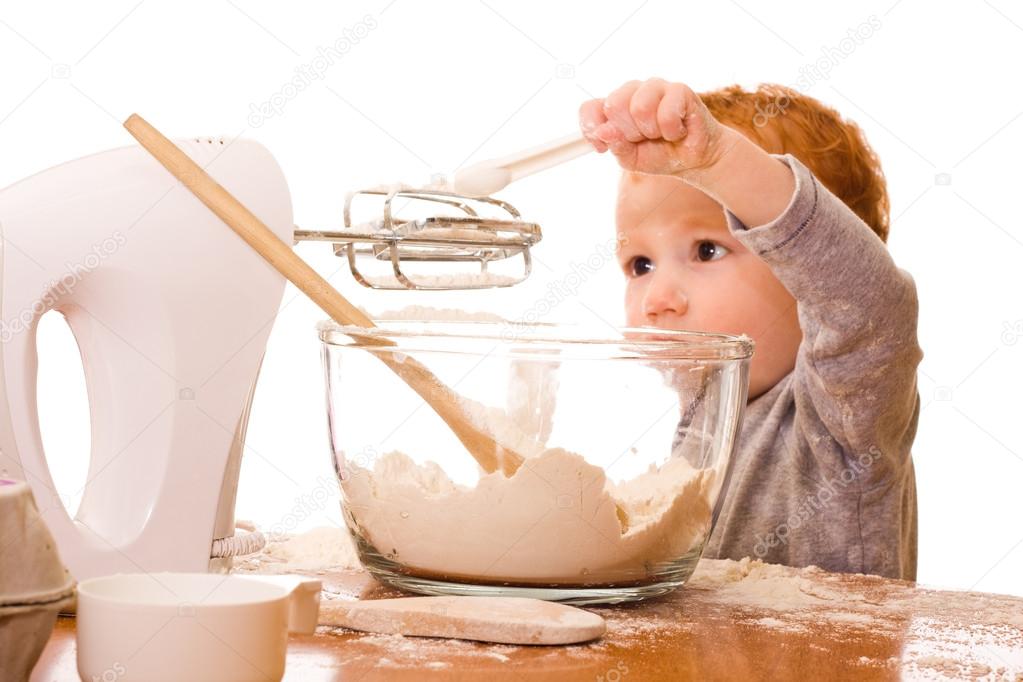Image result for pic of a little boy and a little girl making cake