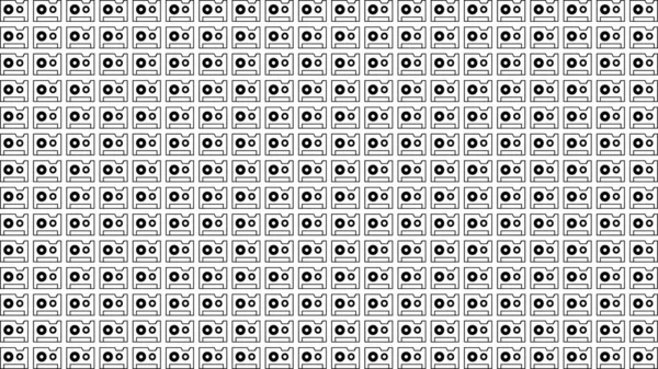 Roboter Schwarz Und Weiß Abstrakte Nahtlose Muster Textur Hintergrundbild — Stockfoto