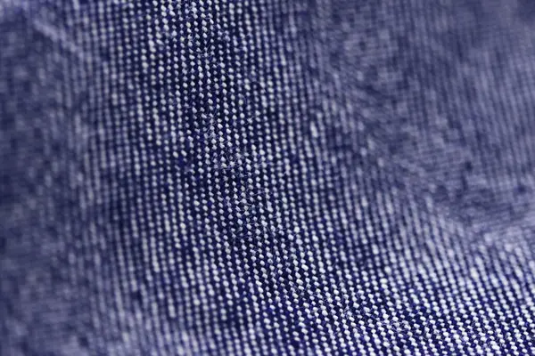 Blu Jeans Denim Texture Vicino Concentrarsi Solo Punto Morbido Sfondo — Foto Stock