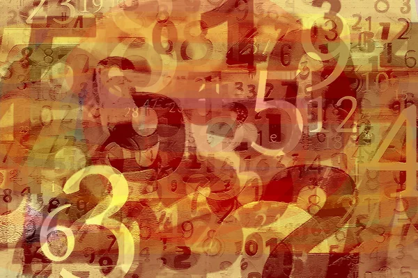 Number Text Pattern Texture Background Wallpaper — Stock Photo, Image