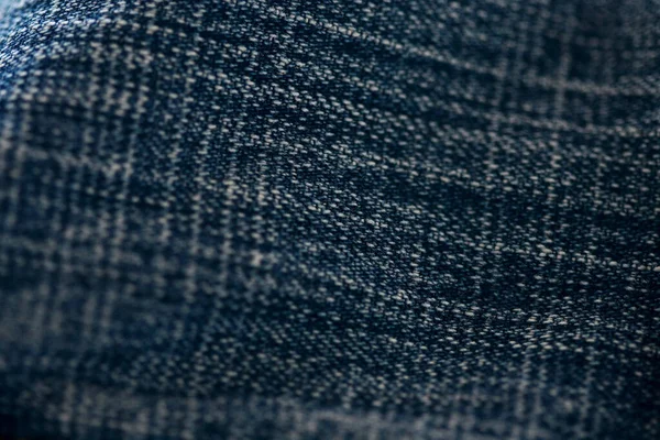 Jeans Denim Textuur Close Focus Slechts Een Punt Zachte Wazige — Stockfoto