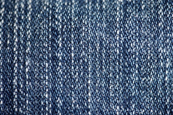 Jeans Denim Textura Close Foco Apenas Ponto Fundo Azul Macio — Fotografia de Stock