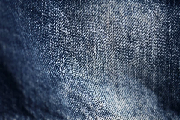 Jeans Denim Texture Close Focus Only One Point Soft Blured Stock Photo