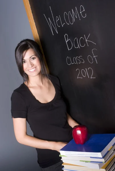 Mujer bonita clase de enseñanza — Foto de Stock