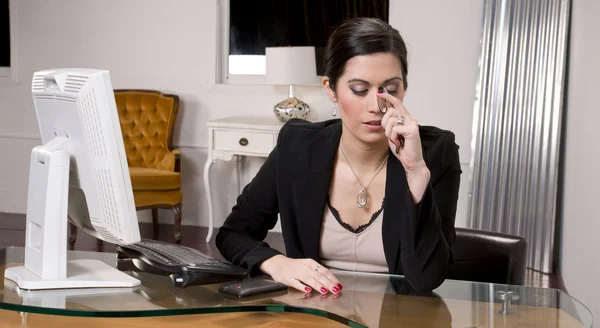 Office hoofdpijn — Stockfoto