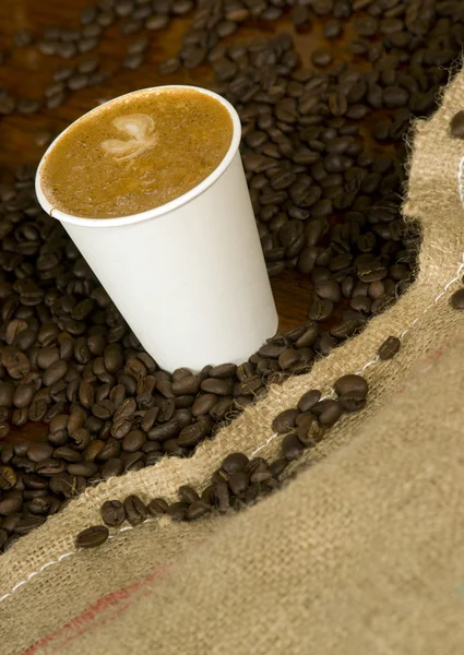 Cappuccino To Go — Stock Photo, Image