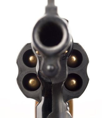 revolver 38 kalibre silah yüklü sivri uçlu silindir namlu