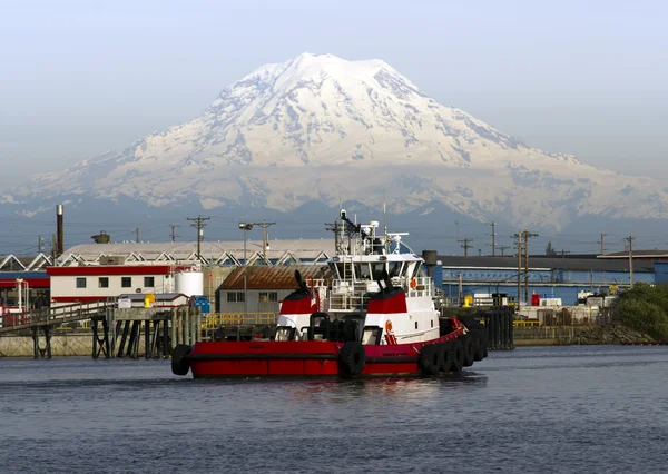 Tugboat Guide Vessel Waterfront Bay Thea Foss Waterway Rainier — Stock Photo, Image