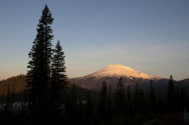 Mount Bachelor Mountain Ski Area Resort Oregon United States clipart