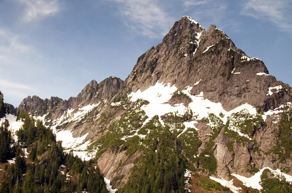 Rugged Jagged Peak North Cascade Mountain Range Washington State — Stock Photo, Image