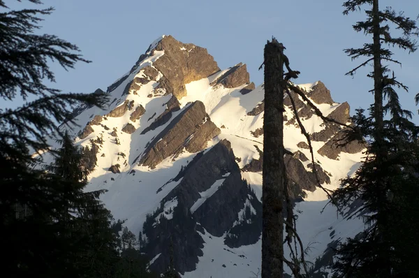 Estrada de incêndio com vista para Del Campo Peak North Cascades Mountain Range — Fotografia de Stock