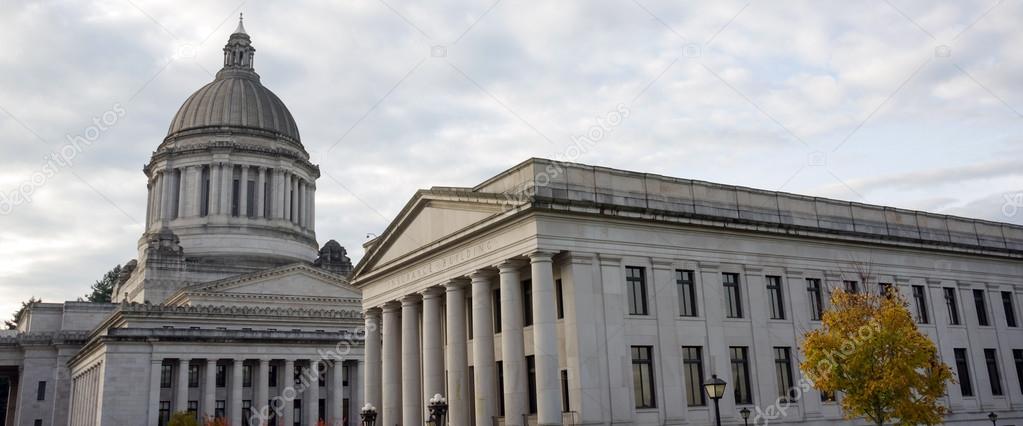 Capitol Legislative Building Stone Column Front Olympia Washington