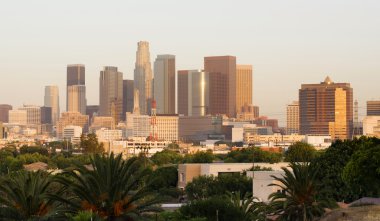los angeles şehir yatay şehir binaları mimari